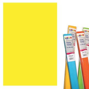 Carta Crespa Deco CWR - 50x250 cm - 40 g/mq - rotolo - giallo