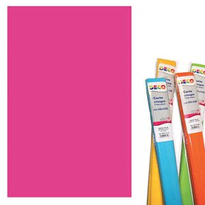 Carta Crespa Deco CWR - 50x250 cm - 40 g/mq - rotolo - fuxia