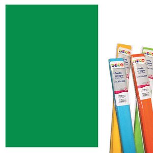 Carta Crespa Deco CWR - 50x250 cm - 40 g/mq - rotolo - verde medio