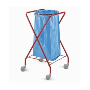 Carrello portasacco a "X" verniciato tondo con elastico fermasacco e ruote Dust TTS - 120 lt