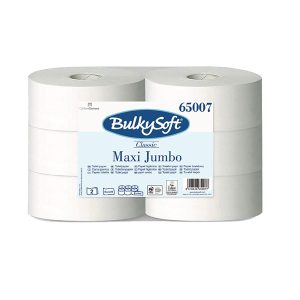 Carta igienica maxi jumbo Bulkysoft Classic - cellulosa - 2 veli - 260 mt - Conf. 6 rotoli