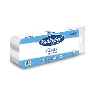 Carta igienica Bulkysoft Classic - cellulosa - 2 veli - 145 strappi - Conf. 10 rotoli