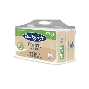 Carta igienica intercalata Bulkysoft Comfort - riciclata de-inked - 2 veli - Conf. 6.000 pz.