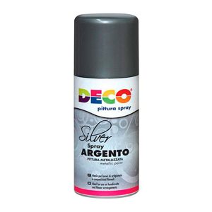 Vernice spray metallizzata Deco CWR - 150 ml - argento