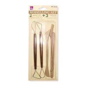 Strumenti di modellazione e scultura Dom CWR - Conf. 2 mirette + 3 stecche