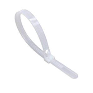 Fascette autostringenti in nylon Viva - bianco - 2,5 x 100 mm - Conf. 100 pz.