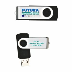 Memoria Usb personalizzata PNRR - stampa 4 colori - 32 GB