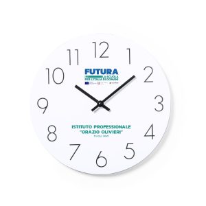Orologio da parete personalizzato PNRR - stampa 4 colori - Ø 30 cm