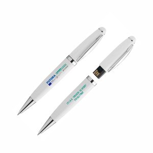 Penna monouso con memoria USB 4 GB - personalizzata PNRR - stampa 4 colori - nero