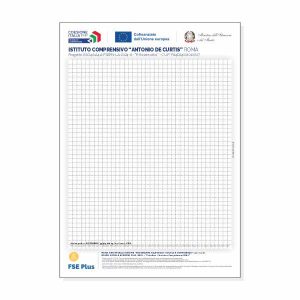 Blocco notes personalizzato PN 2021-2027 - stampa 4 colori - A4 - quadri - 20 ff.