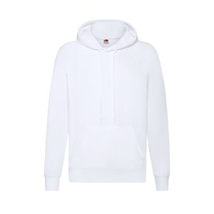 Felpa in cotone e poliestere con cappuccio Keya - 280 gr. - bianco