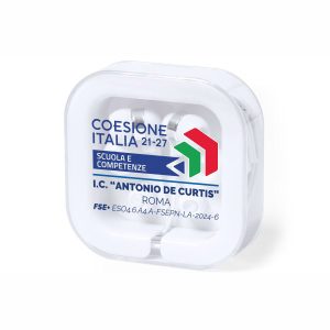 Auricolari con custodia personalizzata PN 2021-2027 - stampa 4 colori