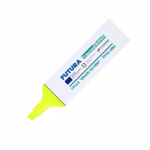 Evidenziatore in ABS riciclato personalizzato PNRR - stampa 4 colori - giallo