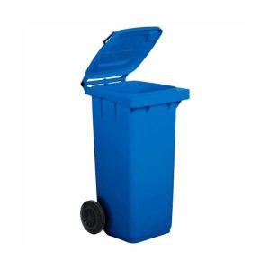 Bidone carrellato - 58x73x107 cm - 240 L - blu - Mobil Plastic